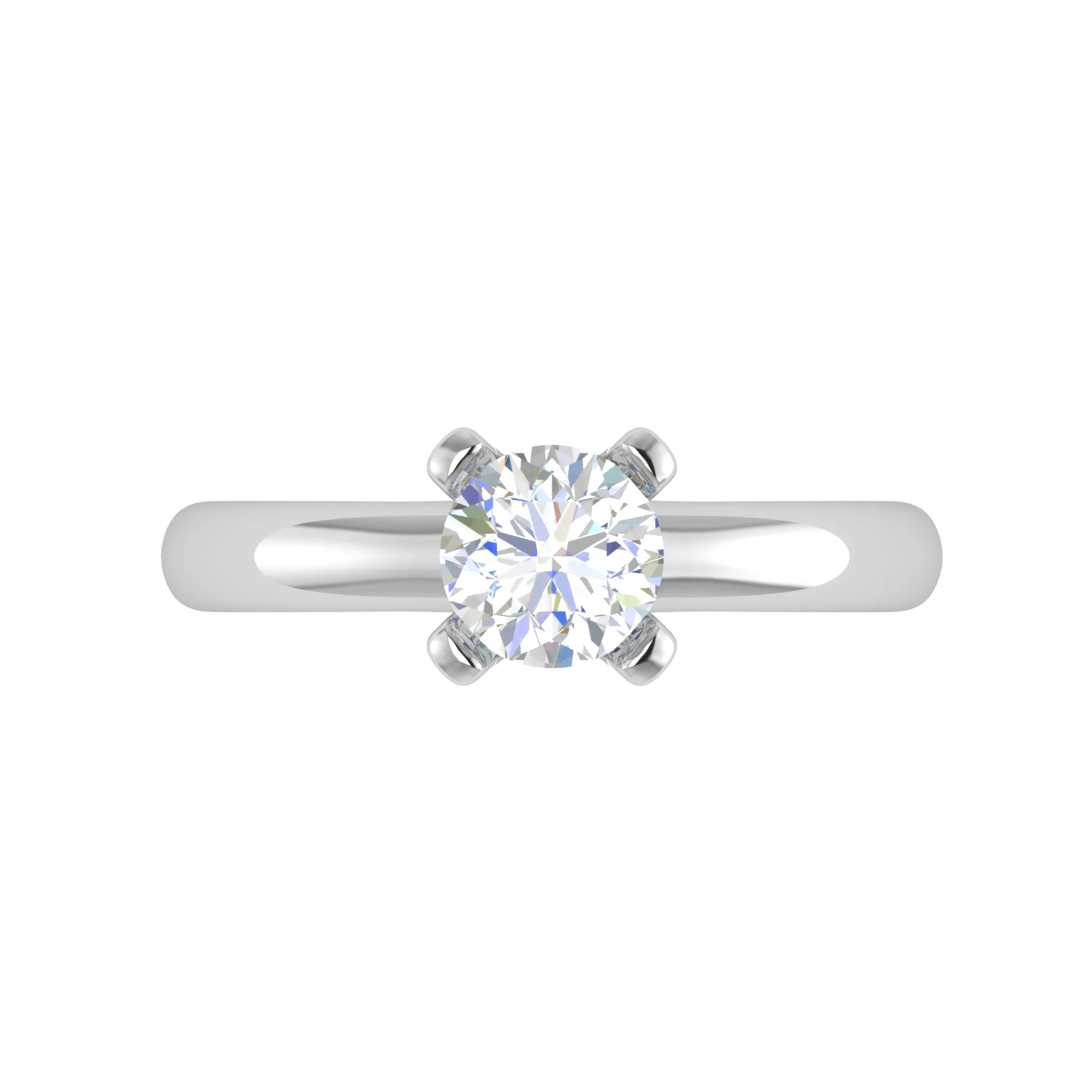 0.20 cts Solitaire Platinum Ring JL PT RS RD 172
