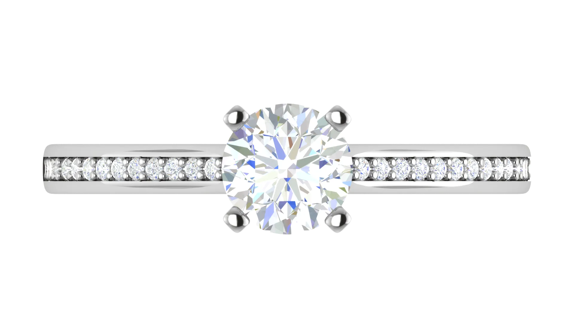 0.30 cts Pointer Solitaire Platinum Ring JL PT RC AS 229