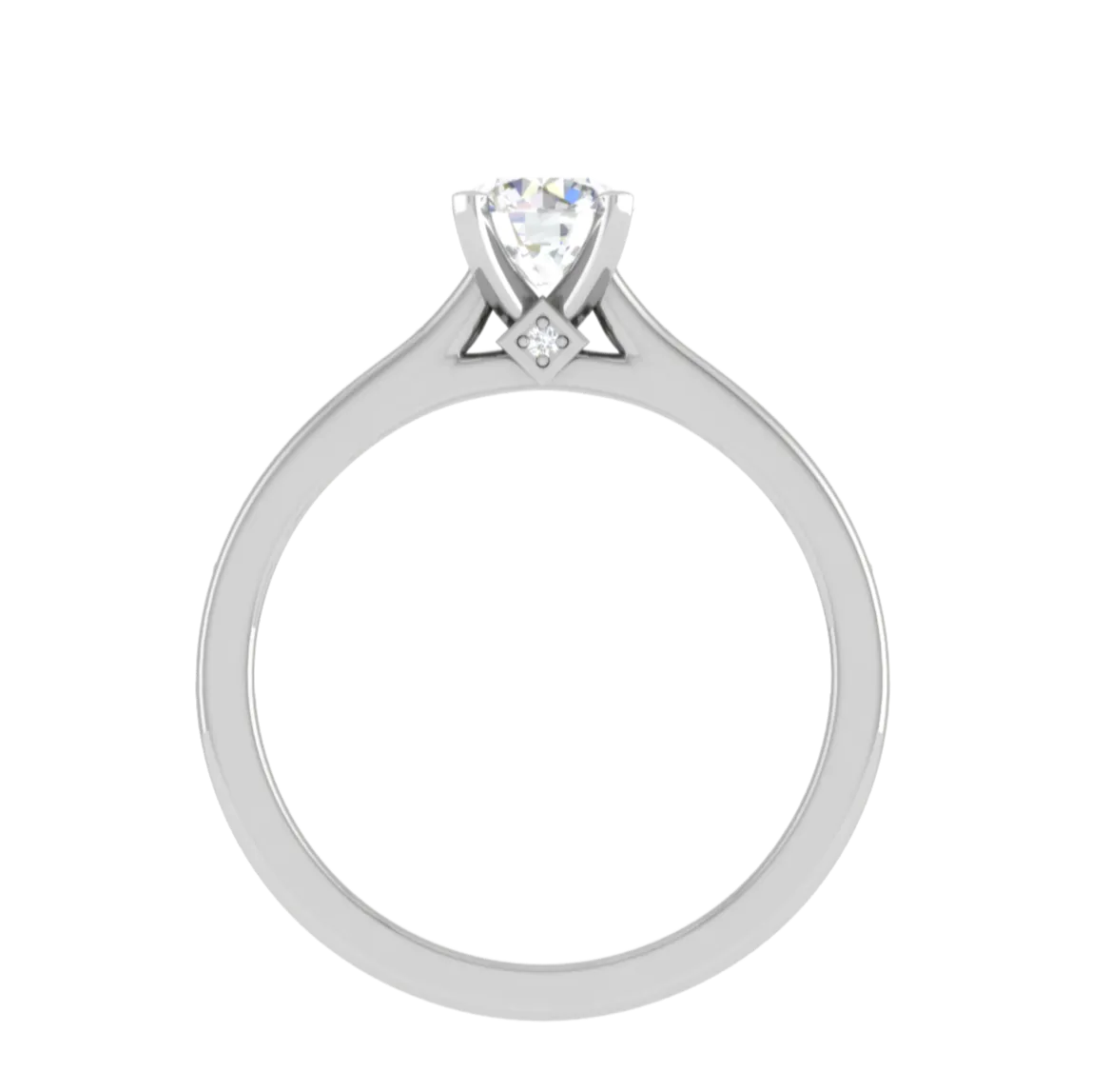 0.30 cts Pointer Solitaire Platinum Ring JL PT RC AS 229