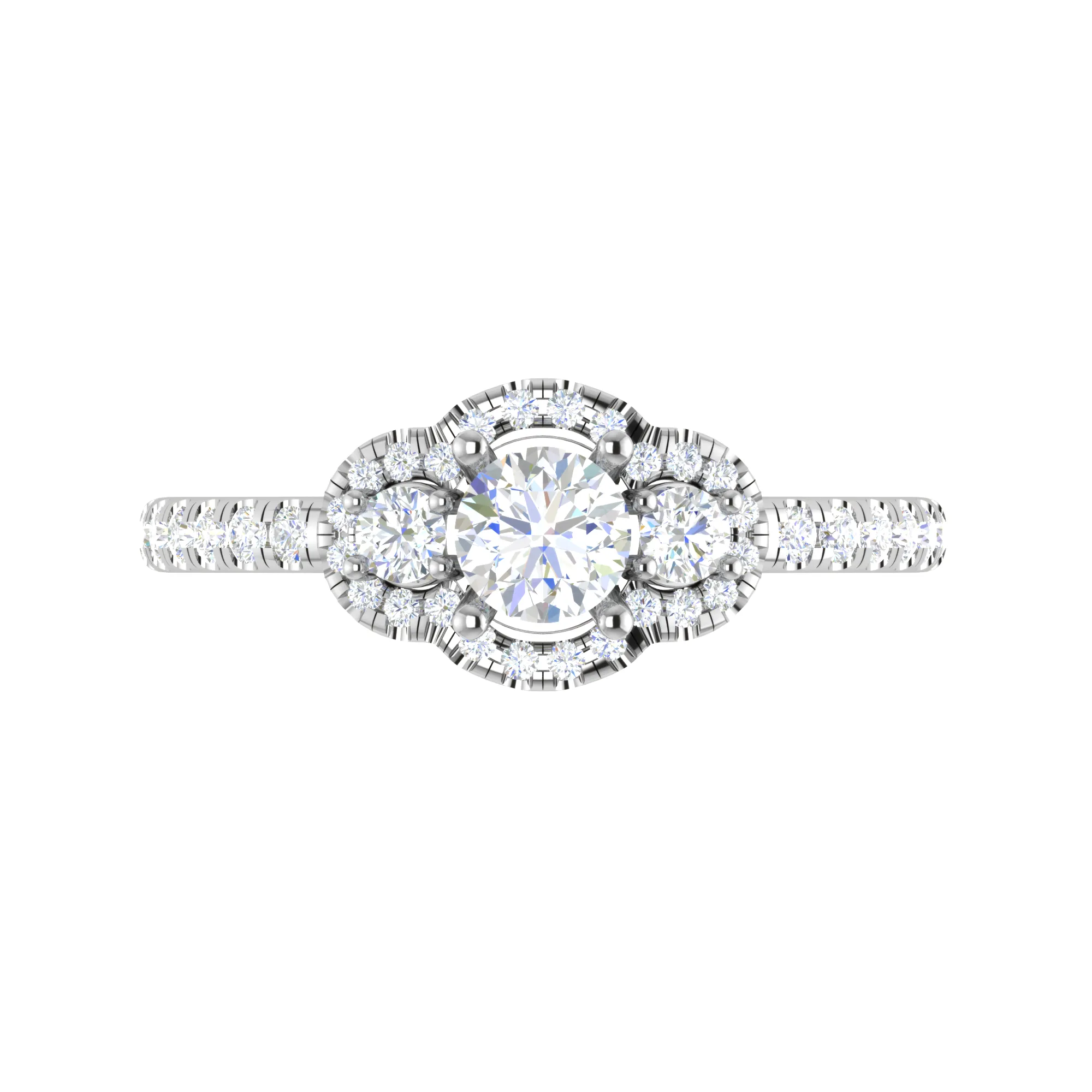 0.30 cts Solitaire Diamond Shank Platinum Ring JL PT RP RD 116