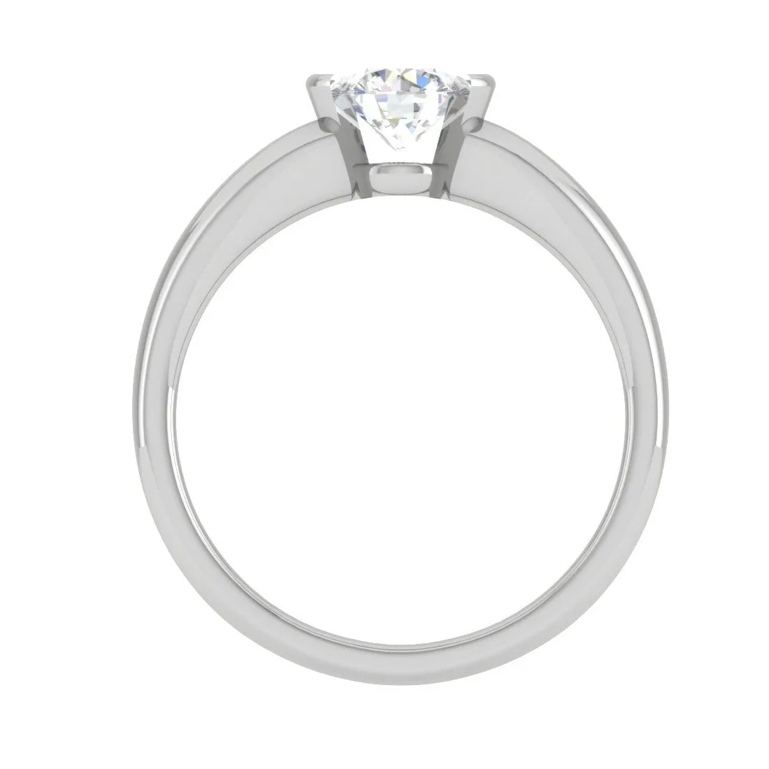 0.30 cts Solitaire Platinum Ring JL PT RS RD 155