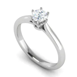 0.30 cts Solitaire Platinum Ring JL PT RS RD 168