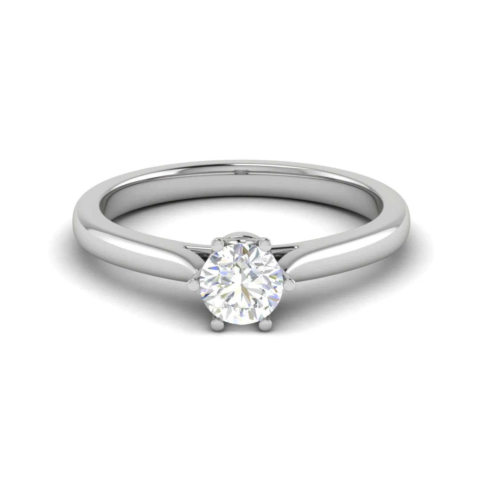 0.30 cts Solitaire Platinum Ring JL PT RS RD 168