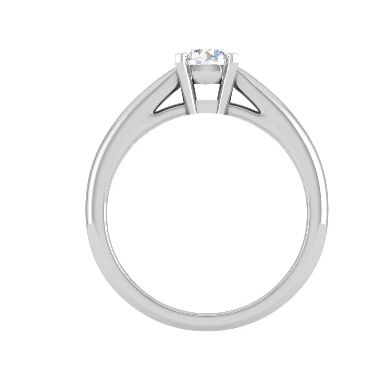 0.30 cts Solitaire Platinum Ring JL PT RS RD 179