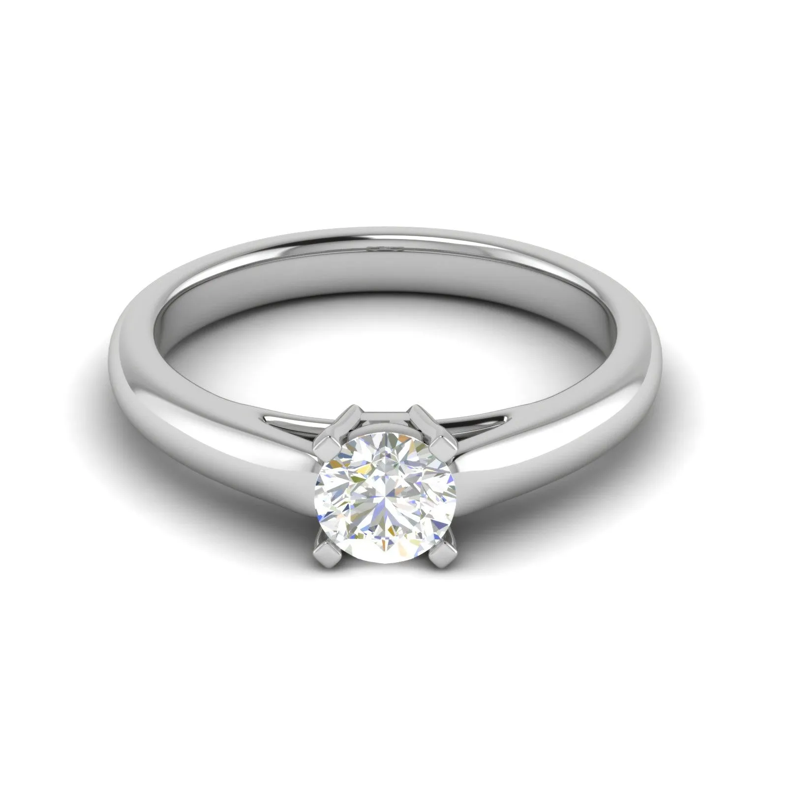0.30 cts Solitaire Platinum Ring JL PT RS RD 179