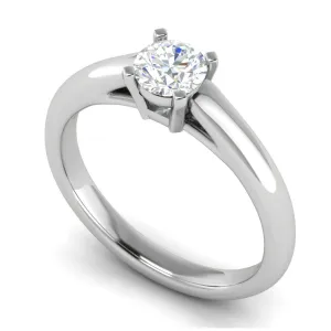 0.30 cts Solitaire Platinum Ring JL PT RS RD 179