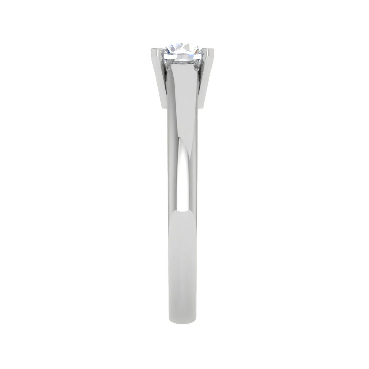 0.30 cts Solitaire Platinum Ring JL PT RS RD 179
