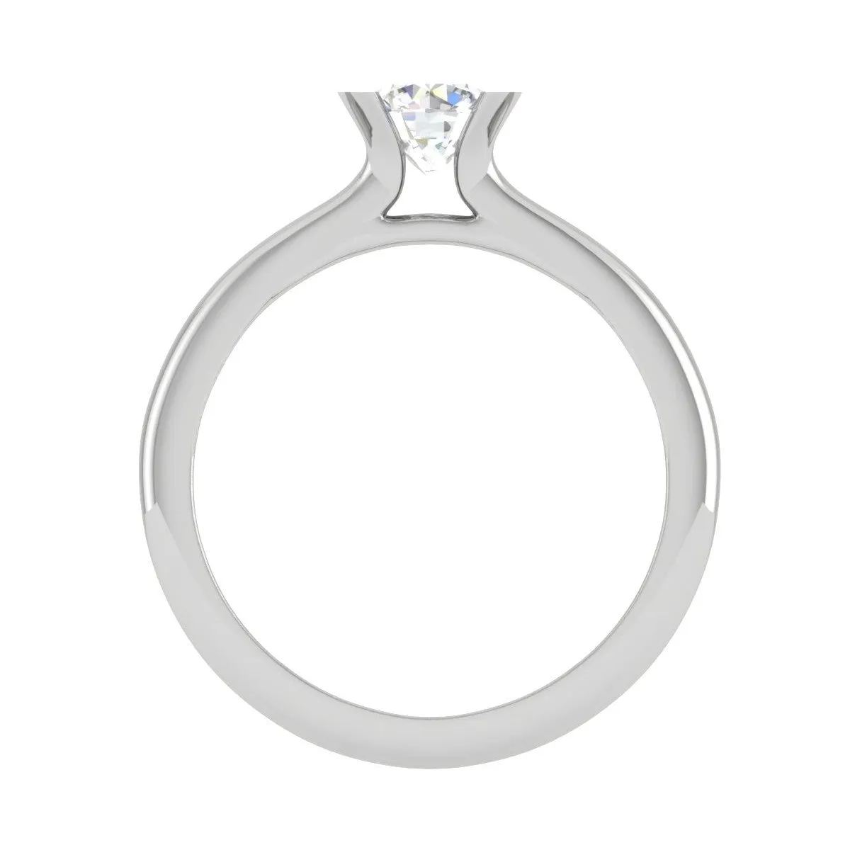 0.30 cts Solitaire Platinum Ring JL PT RS RD 188