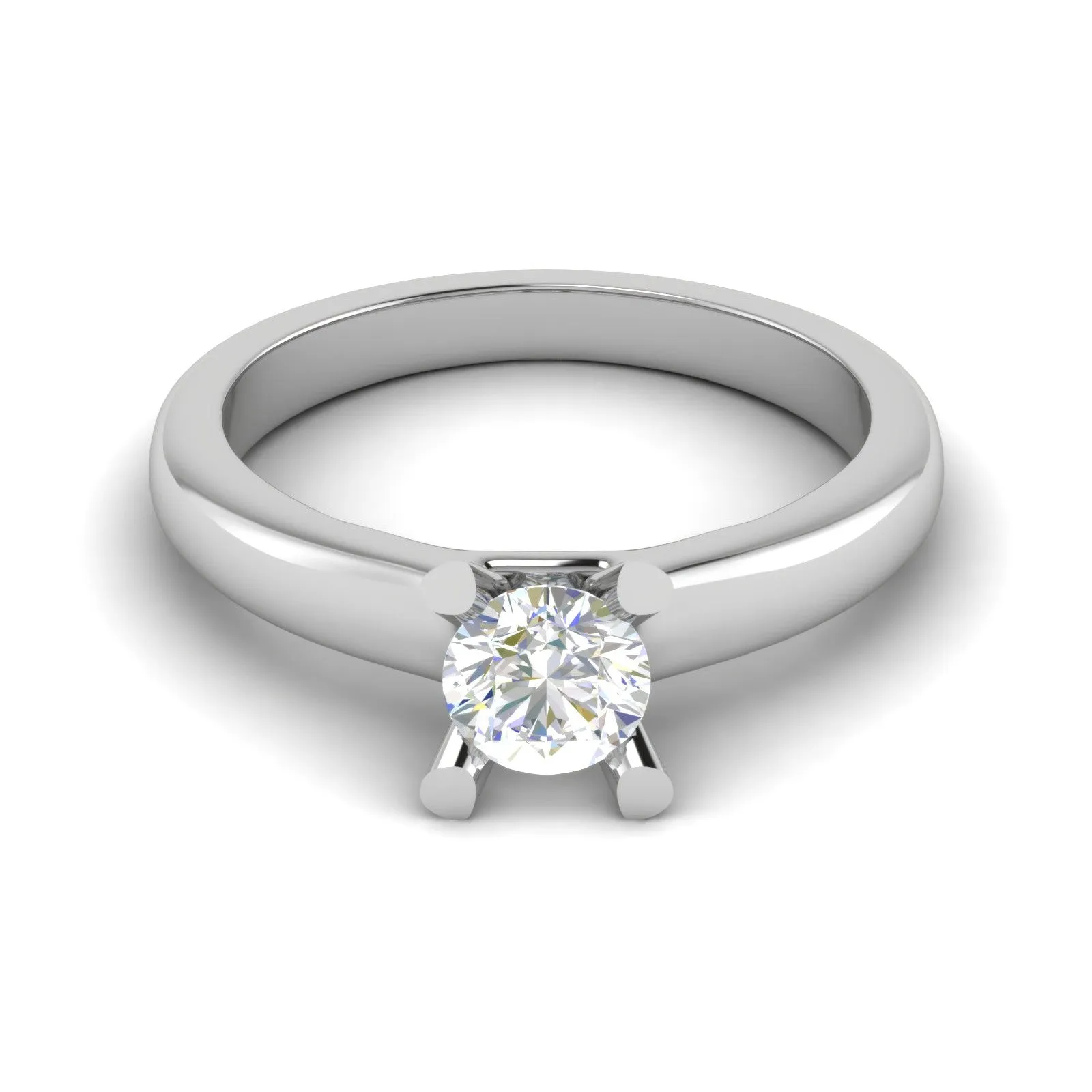 0.30 cts Solitaire Platinum Ring JL PT RS RD 188