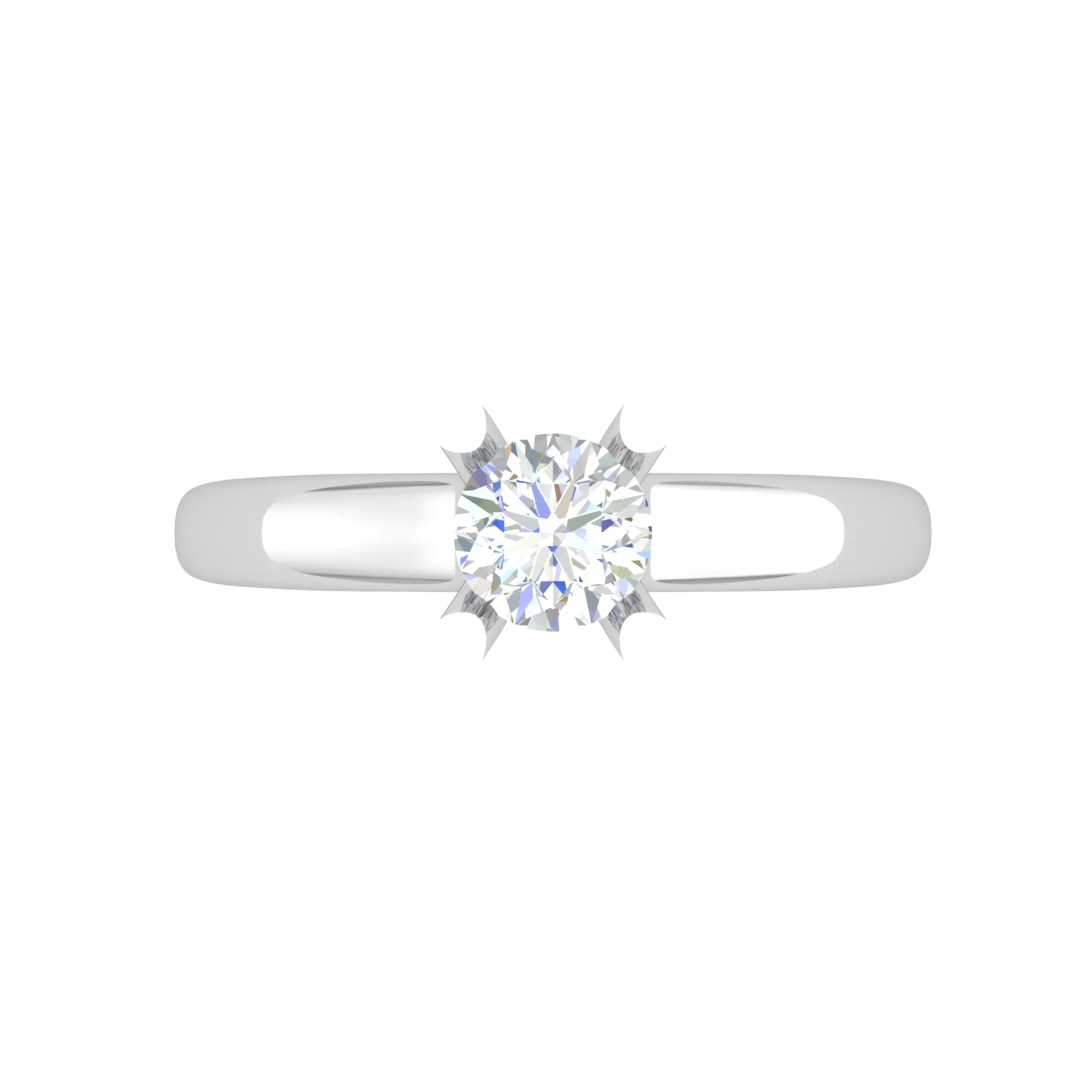 0.30 cts Solitaire Platinum Ring JL PT RS RD 188