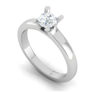 0.30 cts Solitaire Platinum Ring JL PT RS RD 188