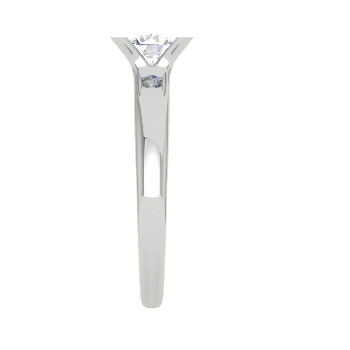 0.30 cts Solitaire Platinum Ring JL PT RS RD 188