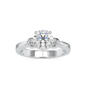 0.30cts. Solitaire Platinum Engagement Ring JL PT 0131-A