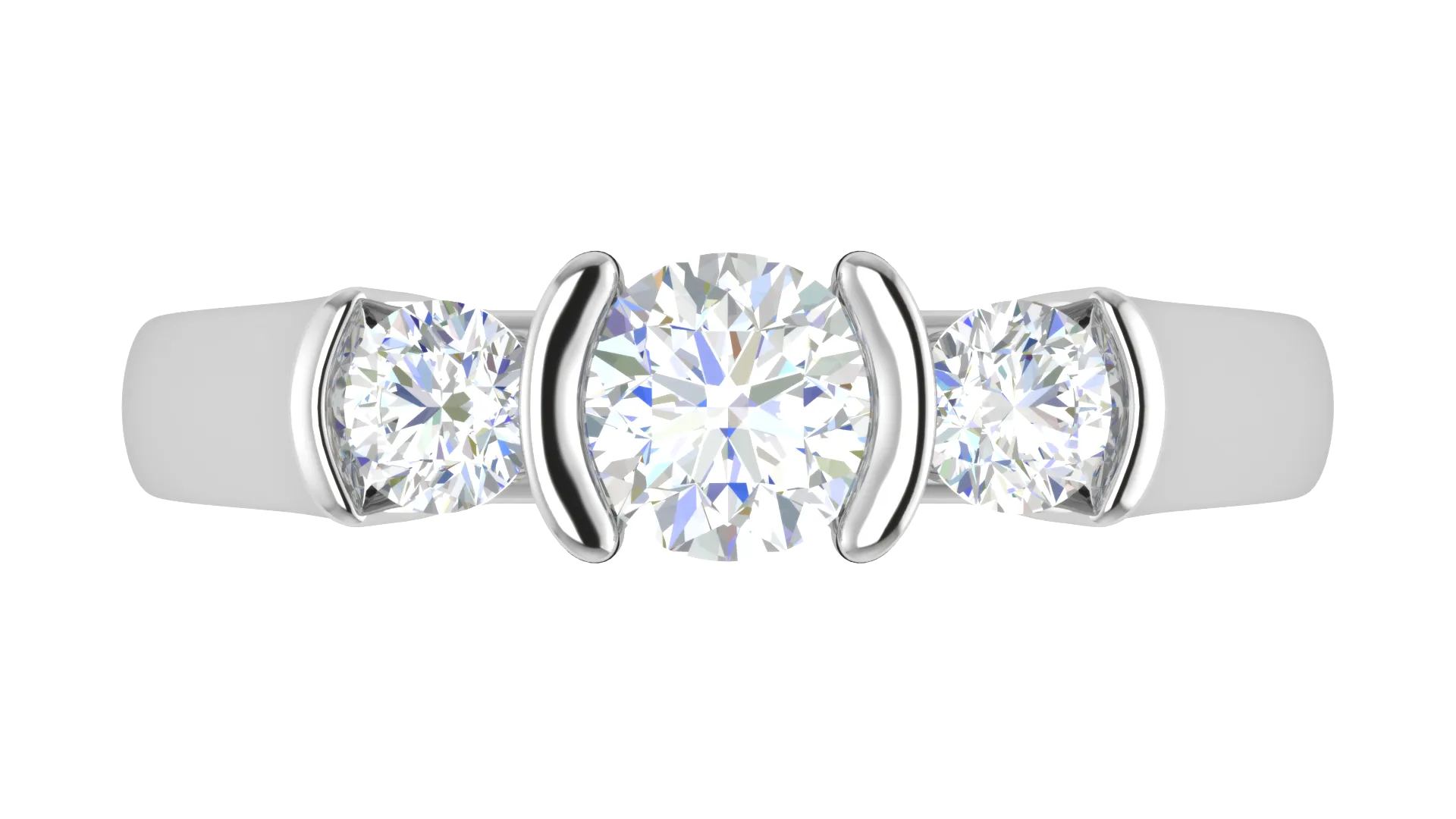 0.50 cts Solitaire Platinum Diamond Ring JL PT R3 RD 167