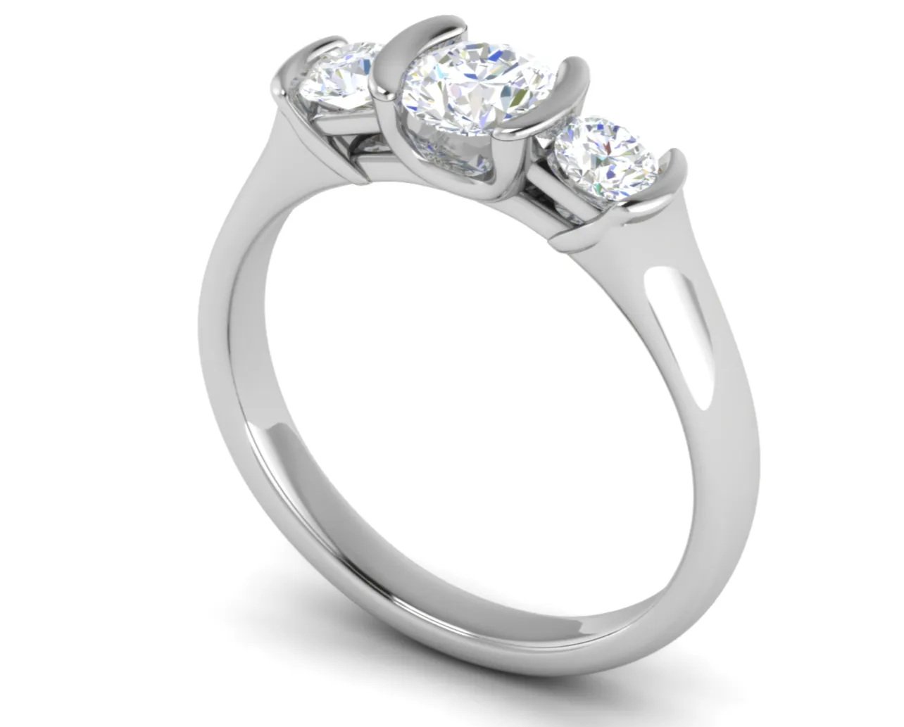 0.50 cts Solitaire Platinum Diamond Ring JL PT R3 RD 167
