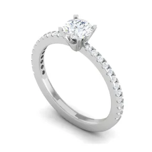 0.50 cts Solitaire Platinum Diamonds Ring JL PT RC RD 260