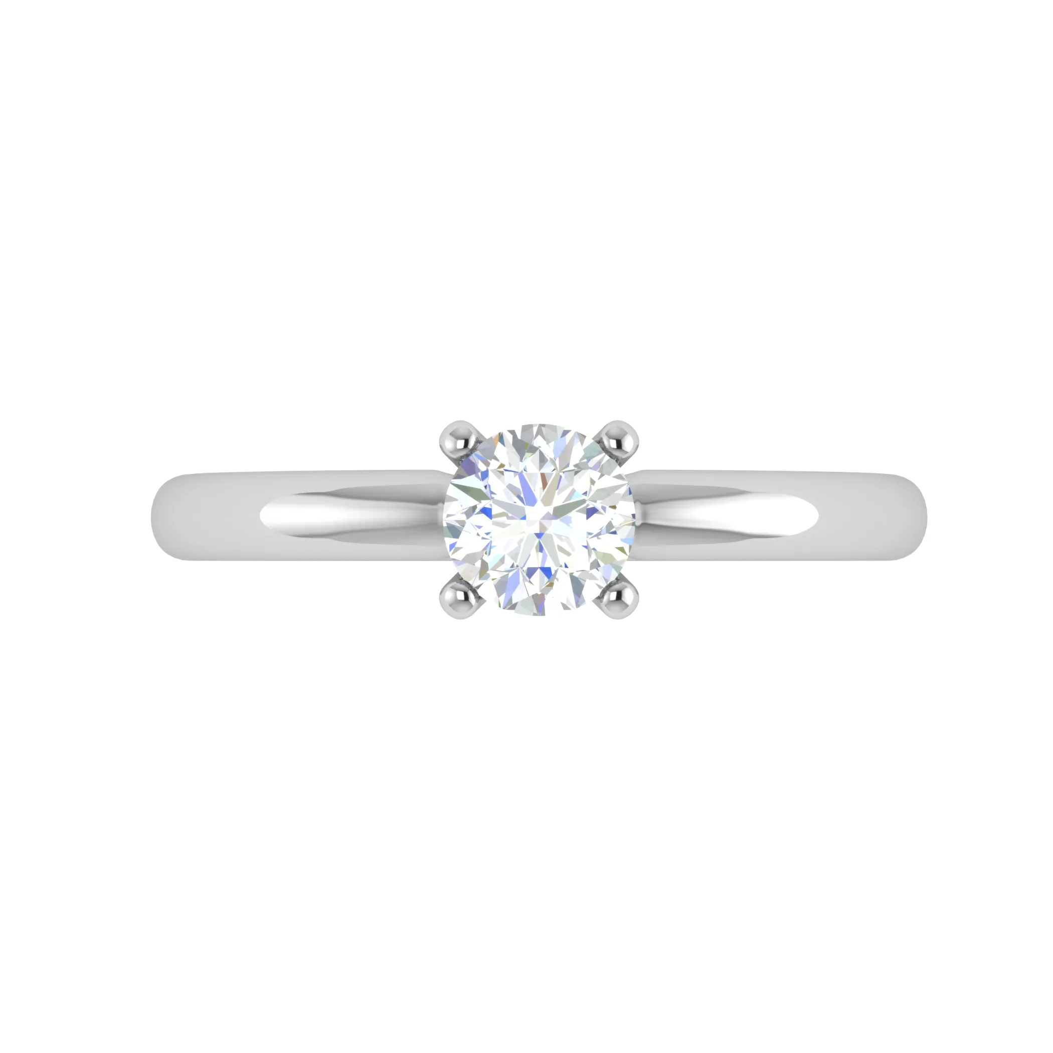 0.50 cts Solitaire Platinum Ring JL PT RS RD 108