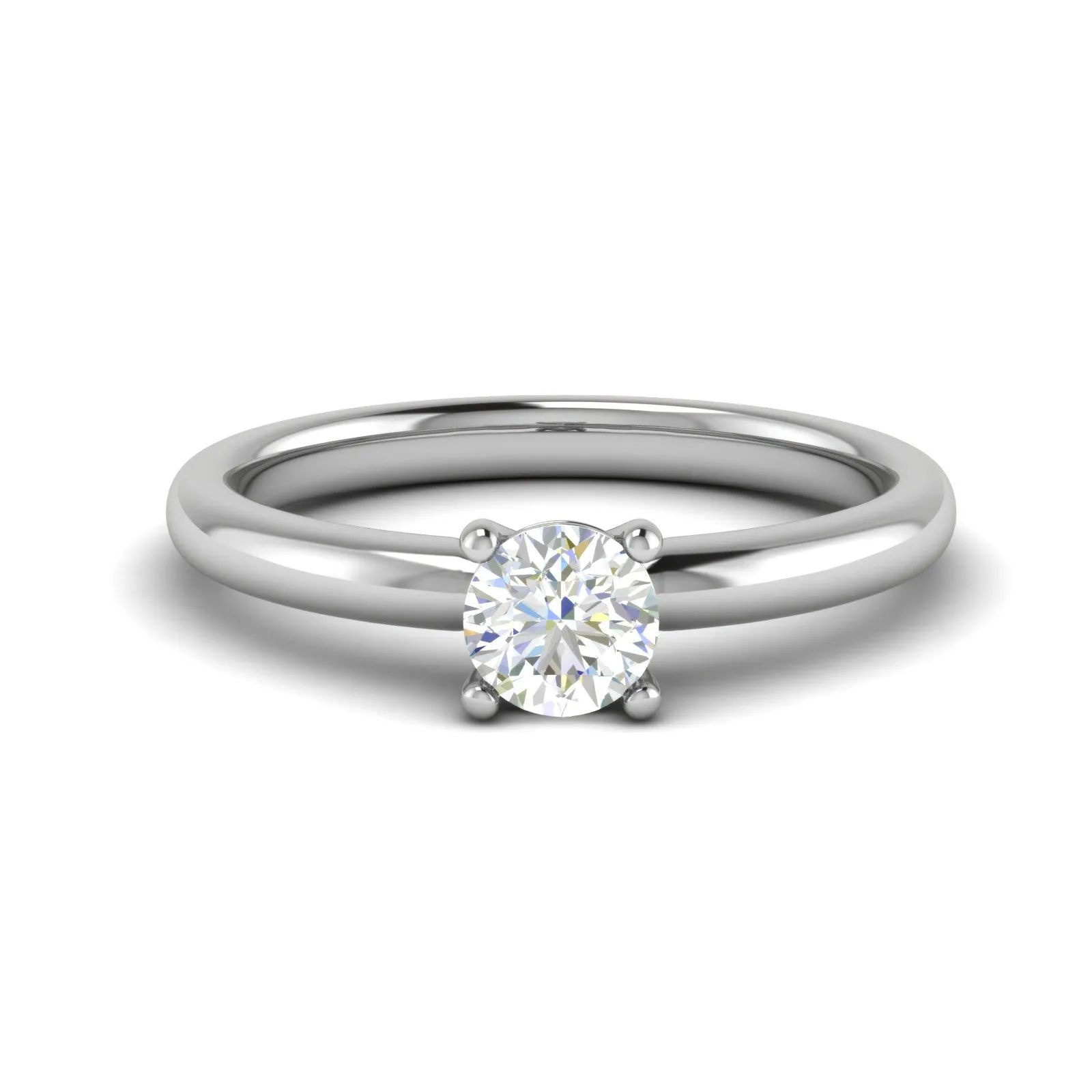 0.50 cts Solitaire Platinum Ring JL PT RS RD 108