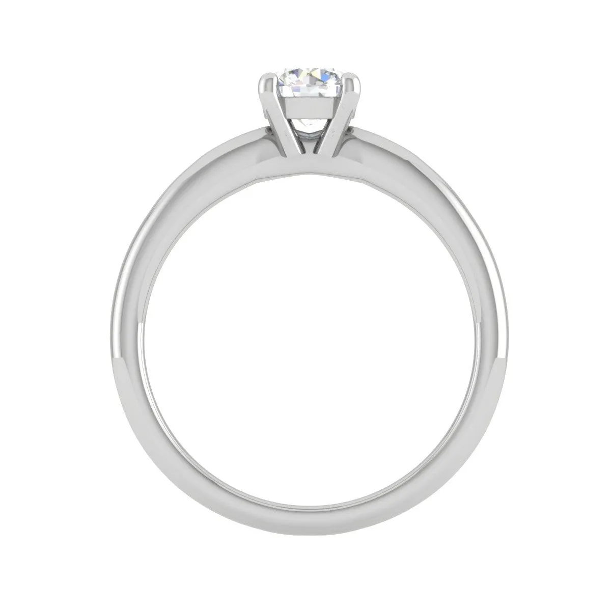 0.50 cts Solitaire Platinum Ring JL PT RS RD 108