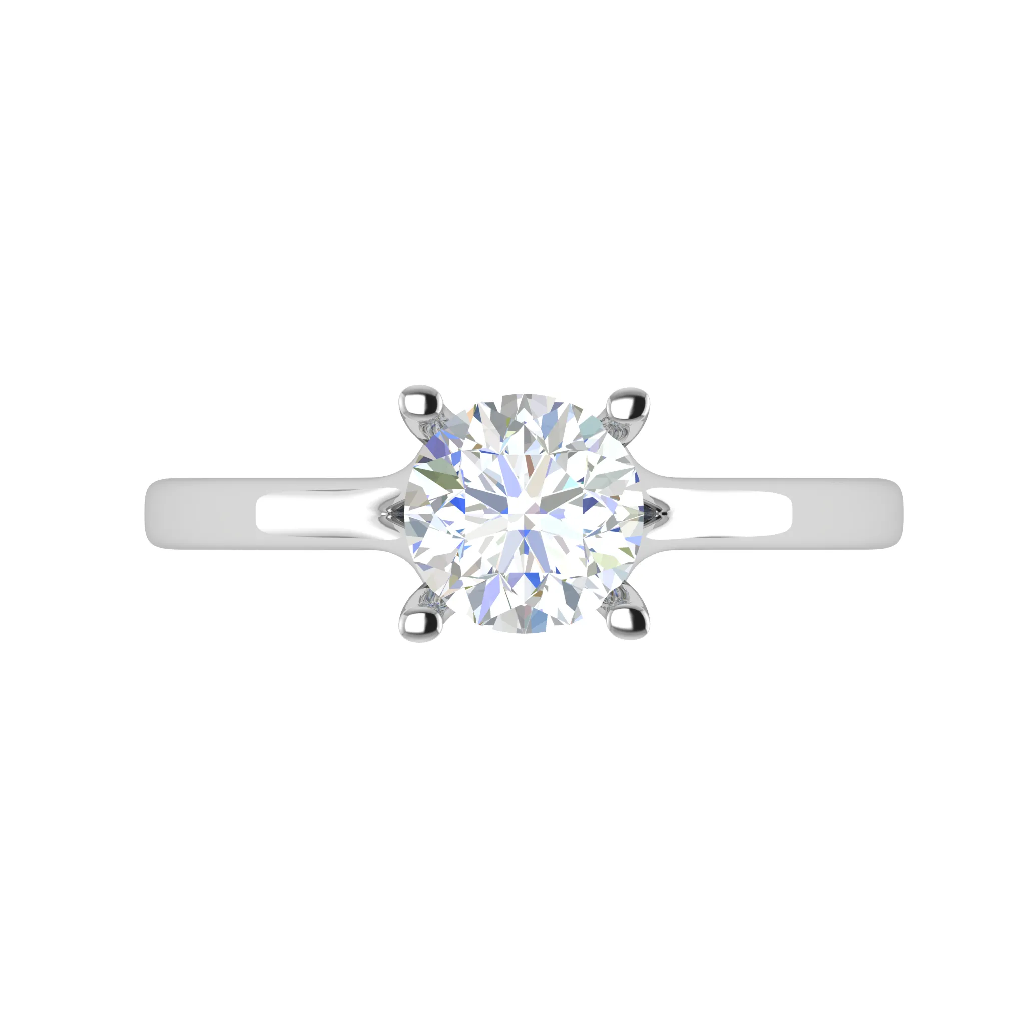 0.50 cts Solitaire Platinum Ring JL PT RS RD 118