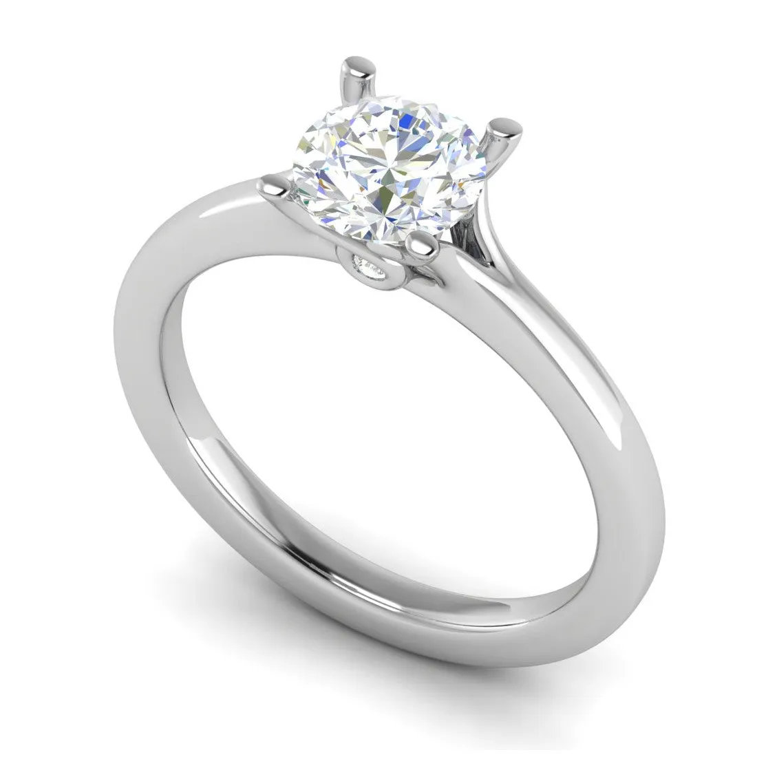 0.50 cts Solitaire Platinum Ring JL PT RS RD 118