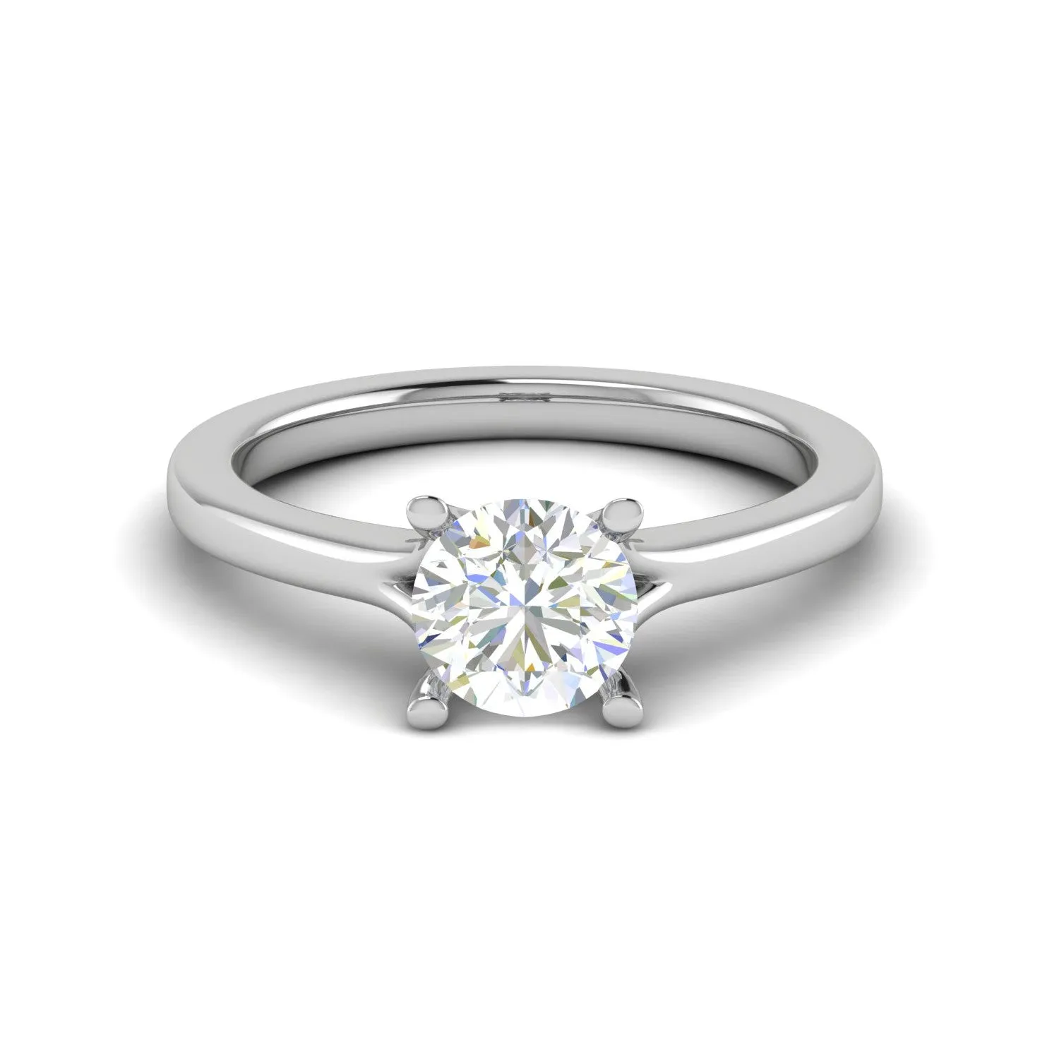 0.50 cts Solitaire Platinum Ring JL PT RS RD 118