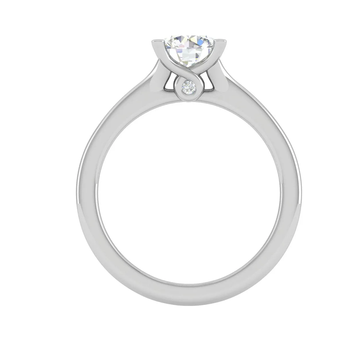 0.50 cts Solitaire Platinum Ring JL PT RS RD 118