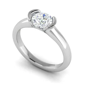 0.50 cts Solitaire Platinum Ring JL PT RS RD 139