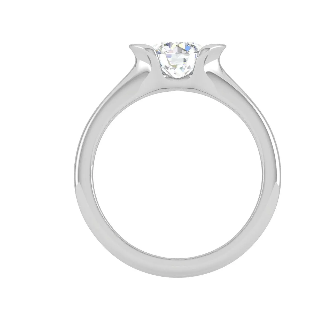 0.50 cts Solitaire Platinum Ring JL PT RS RD 139