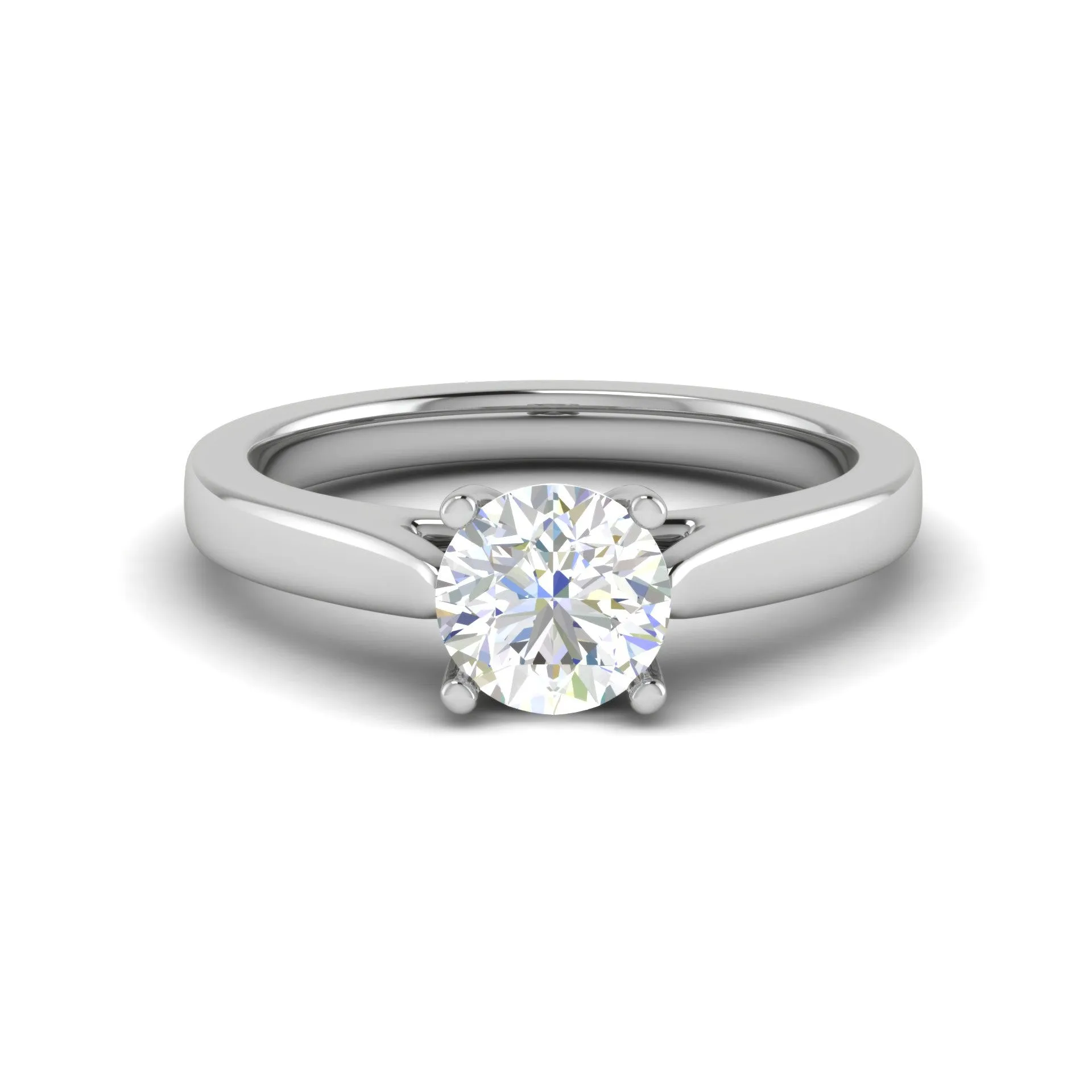 0.50 cts Solitaire Platinum Ring JL PT RS RD 151