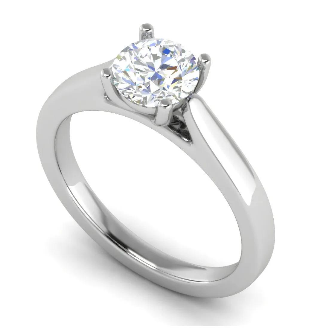 0.50 cts Solitaire Platinum Ring JL PT RS RD 151