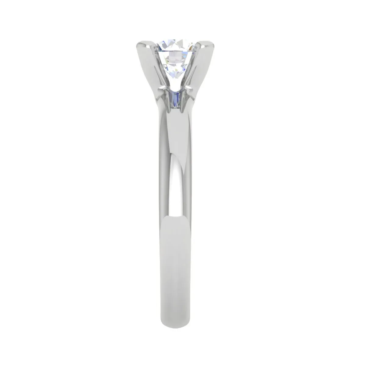 0.50 cts Solitaire Platinum Ring JL PT RS RD 174