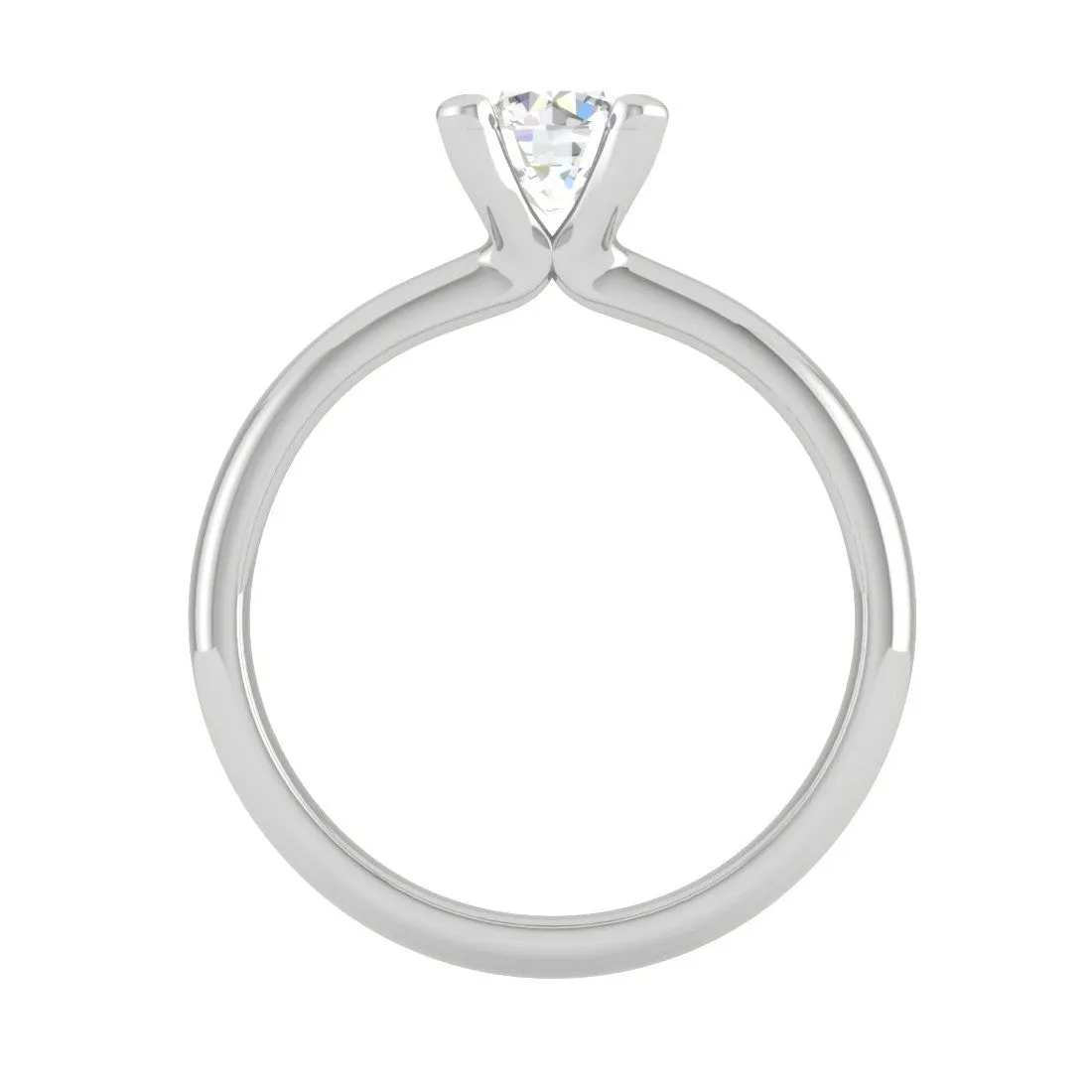 0.50 cts Solitaire Platinum Ring JL PT RS RD 174