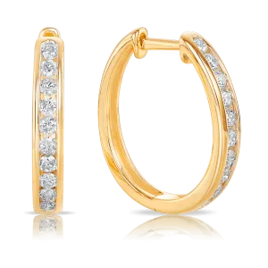 0.50ct TW Diamond Huggies in 9ct Gold