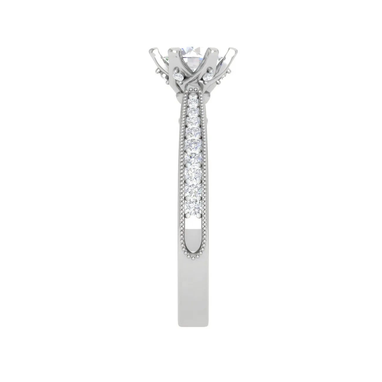 0.50cts Solitaire Diamond Platinum Ring JL PT RV CU 105
