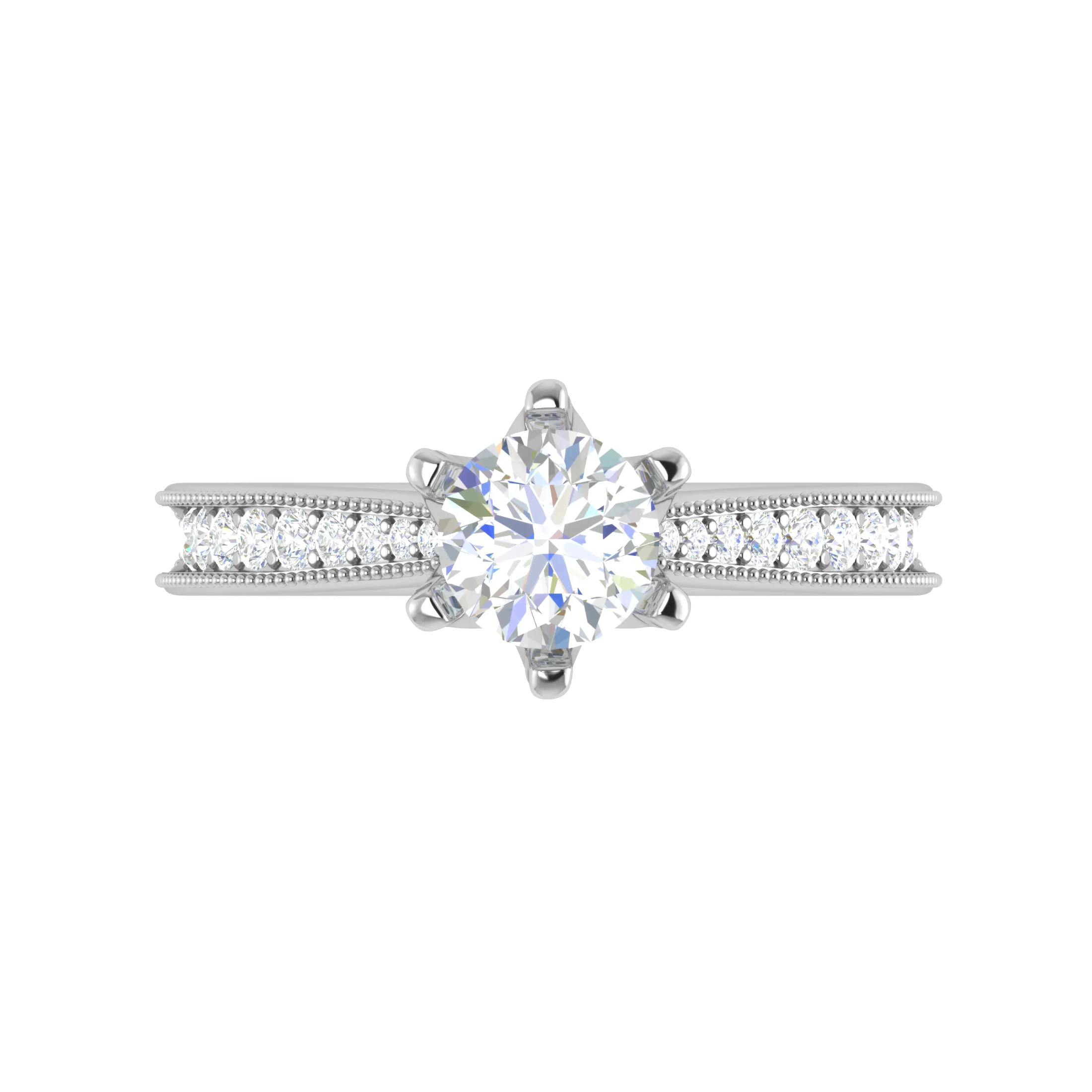 0.50cts Solitaire Diamond Platinum Ring JL PT RV CU 105