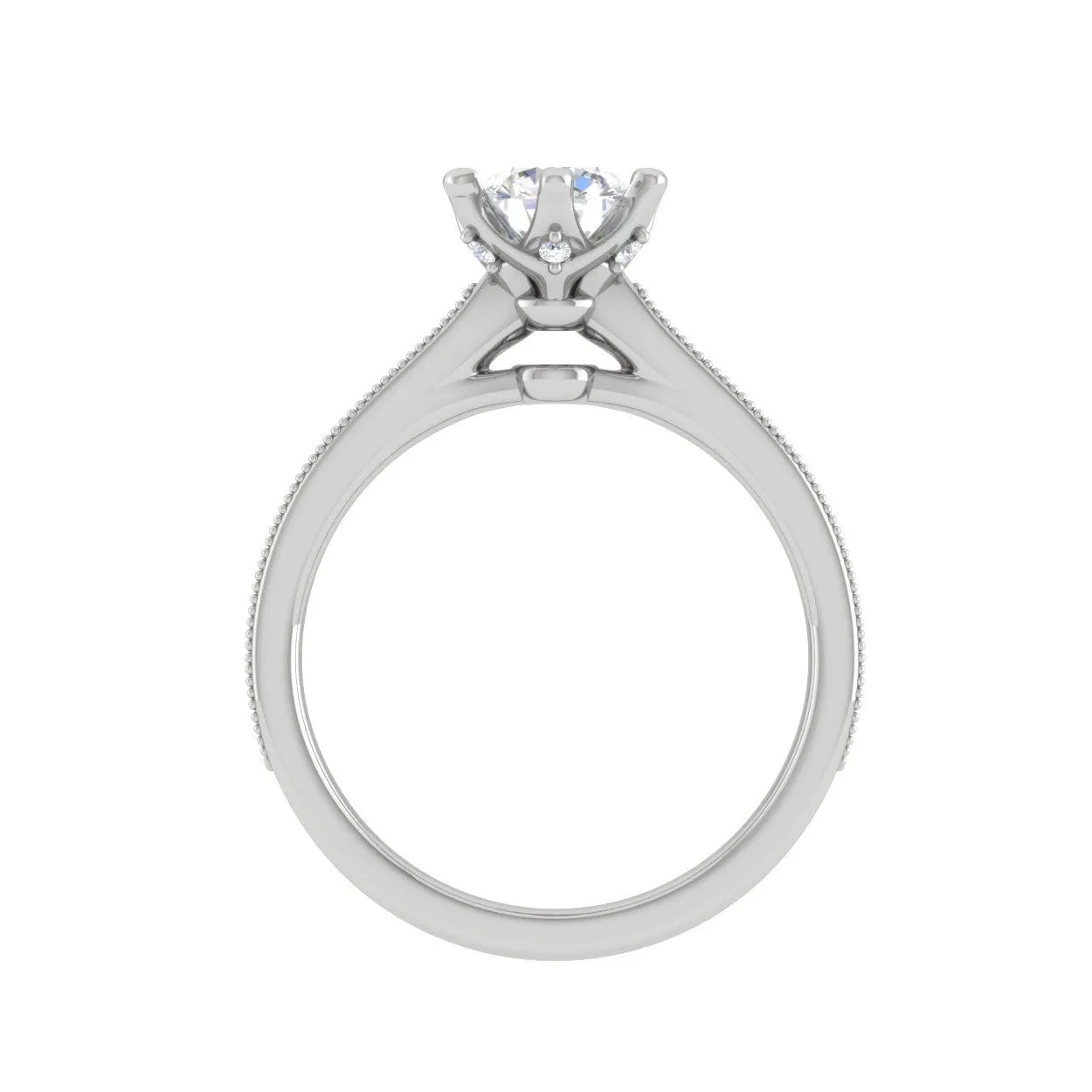 0.50cts Solitaire Diamond Platinum Ring JL PT RV CU 105