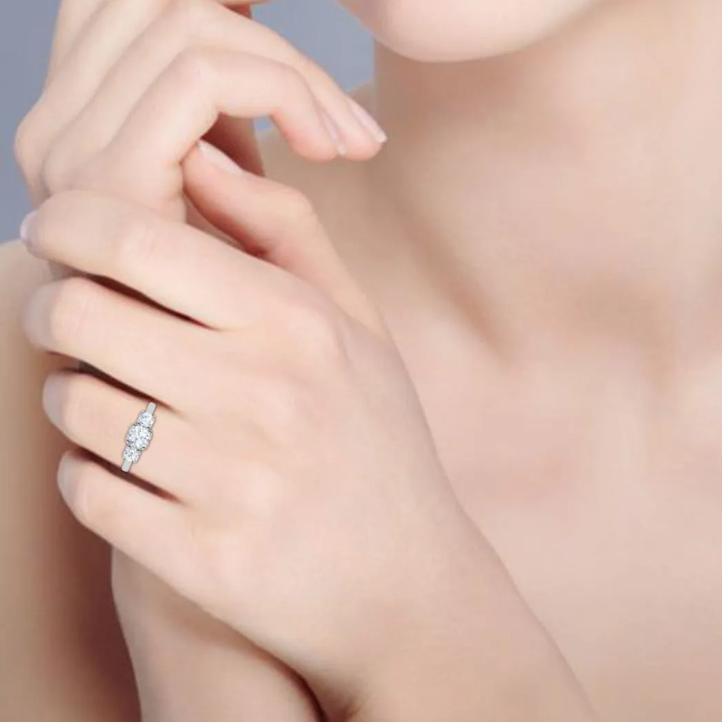 0.50cts Solitaire Platinum Ring JL PT R3 RD 112