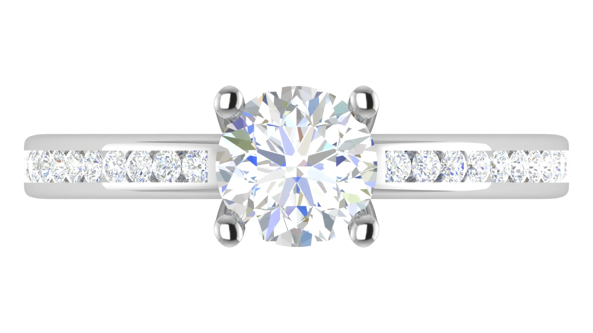 0.70 cts Solitaire Diamond Shank Platinum Ring JL PT RC CU 171