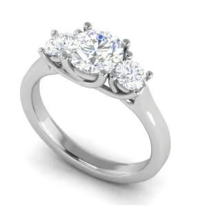 0.70cts Platinum Solitaire Diamond Ring JL PT R3 RD 105