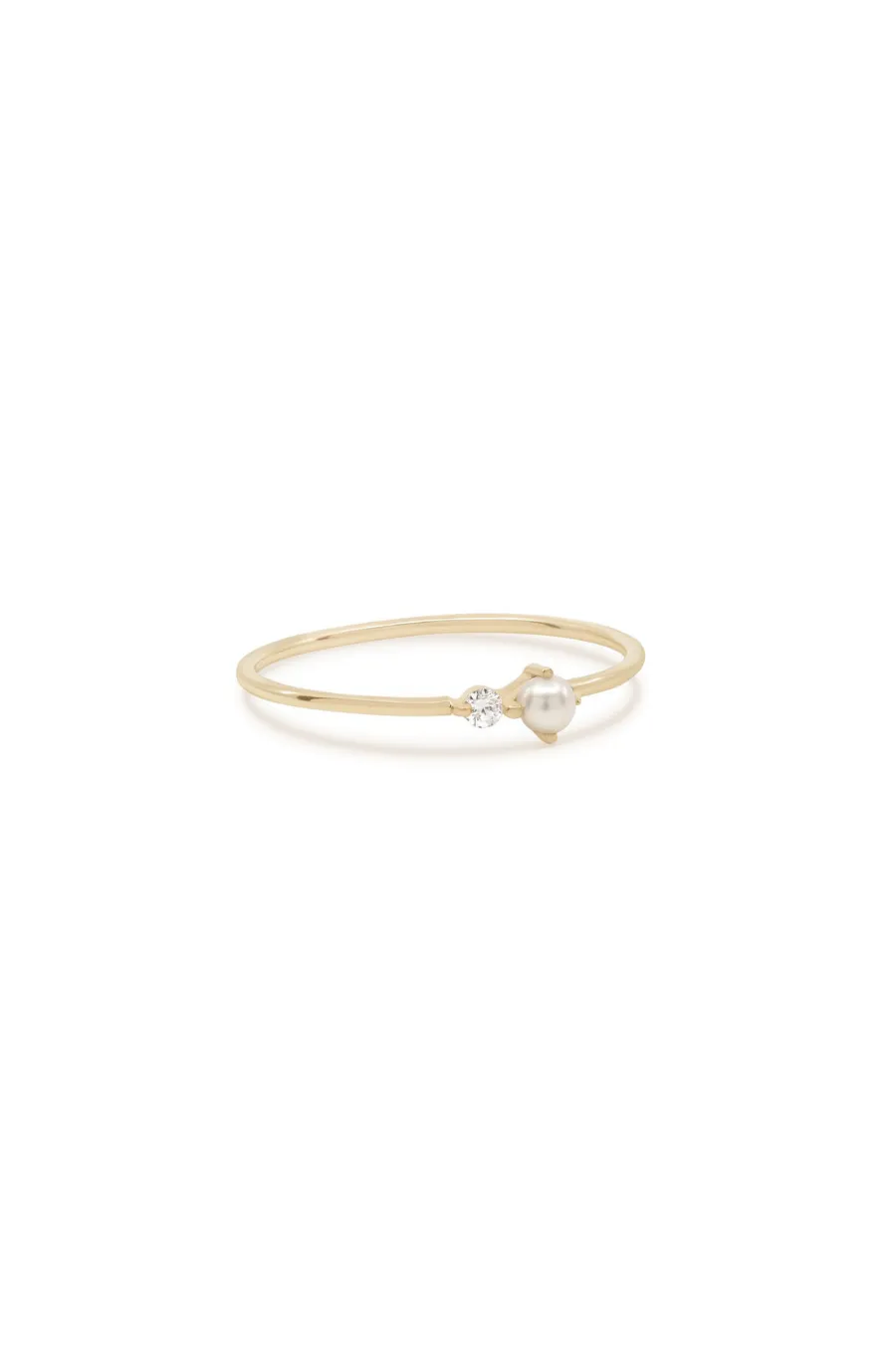14k Gold Light of the Moon Diamond Ring