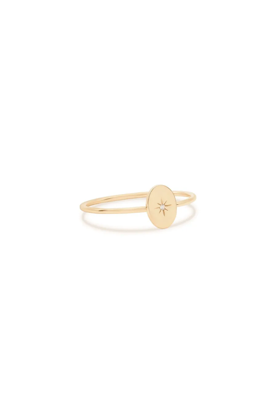 14k Gold Shine Your Light Ring