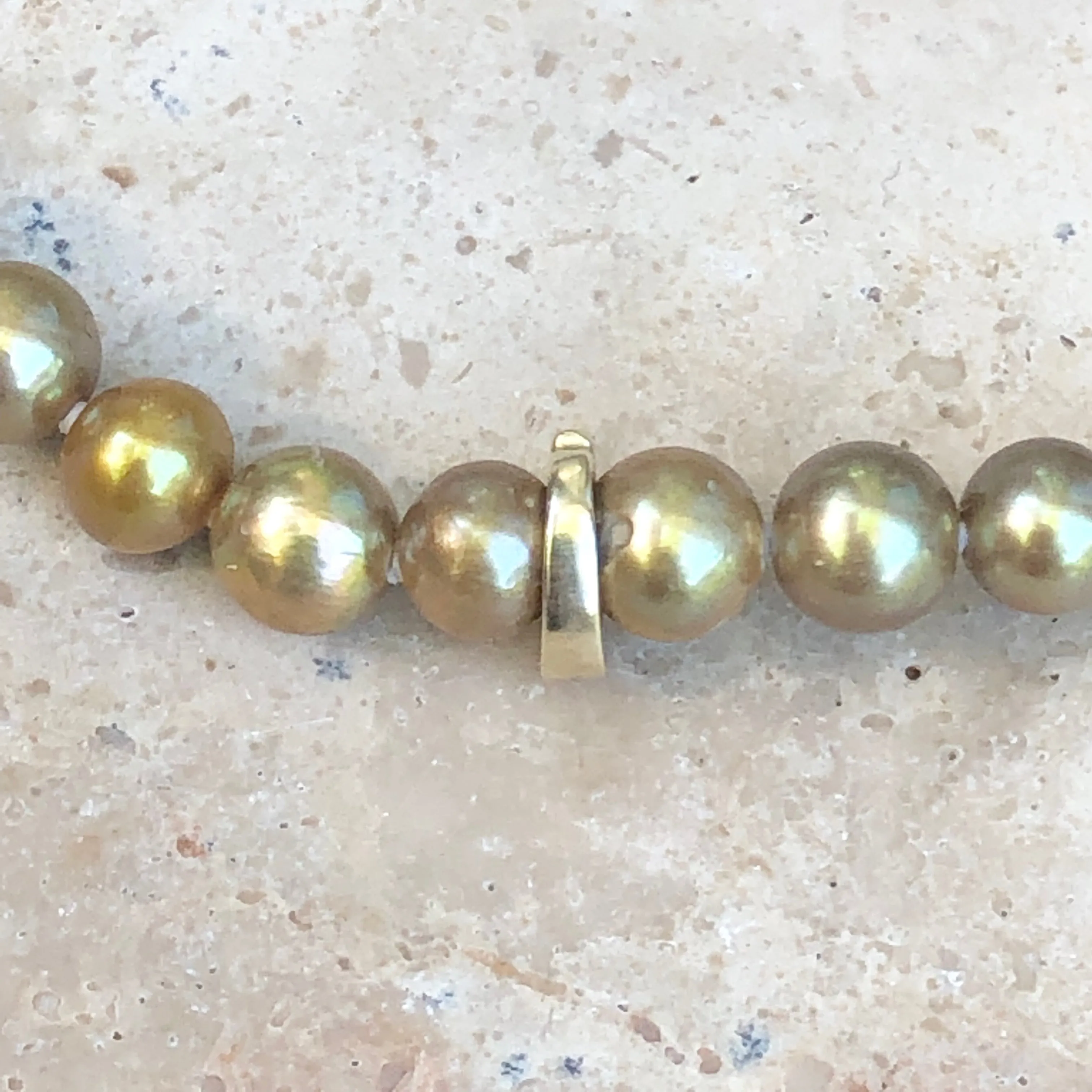 14KT Yellow Gold Small Pearl Enhancer 5mm