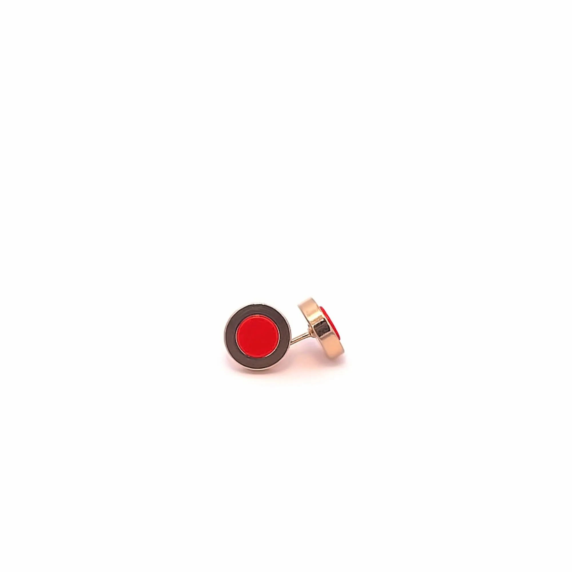 18K Gold Filled Minimalist Enamel Colored Stud Earrings (L397)