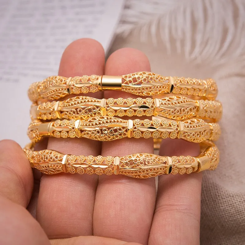 4pcs Bangle Fashion New African Bangles Ethiopian Women Bangles Bracelet