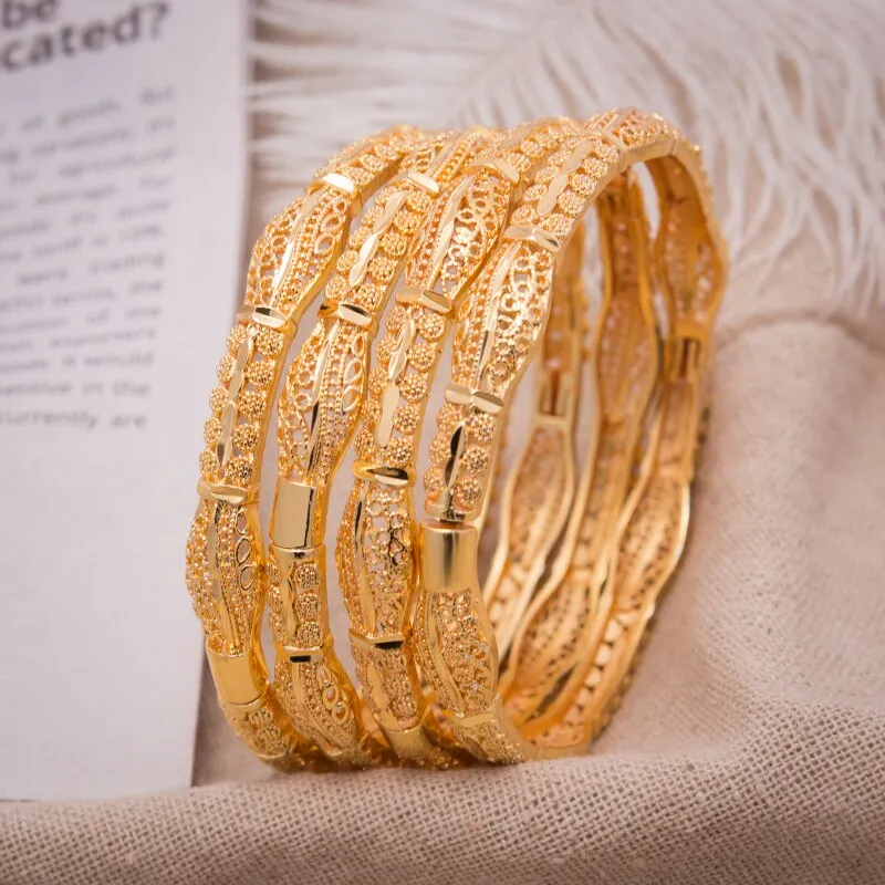 4pcs Bangle Fashion New African Bangles Ethiopian Women Bangles Bracelet