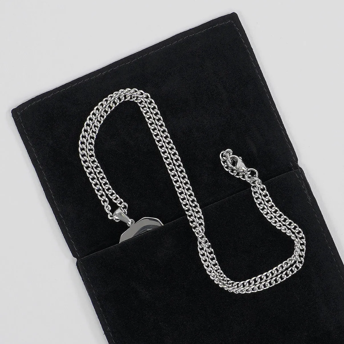 59 Number Pendant with Chain Kids Necklace - Stainless Steel