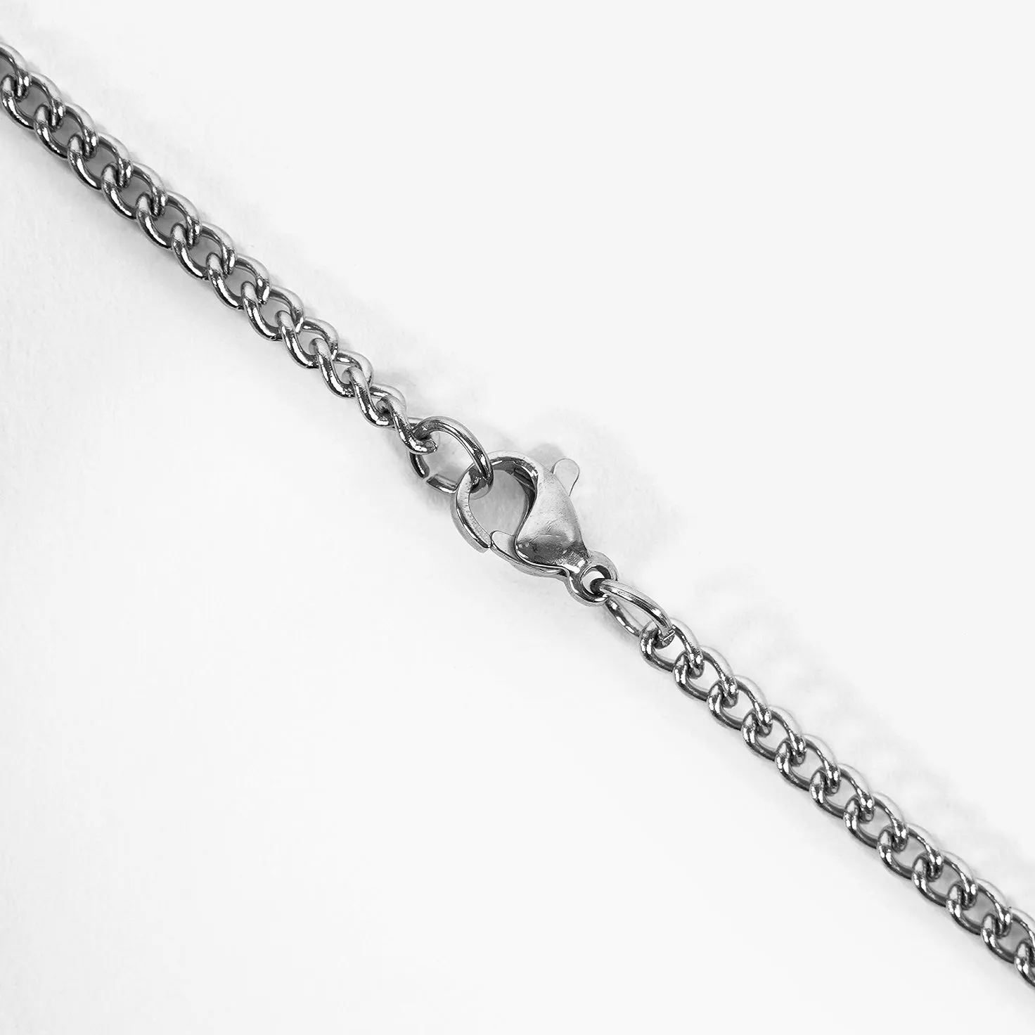 59 Number Pendant with Chain Kids Necklace - Stainless Steel