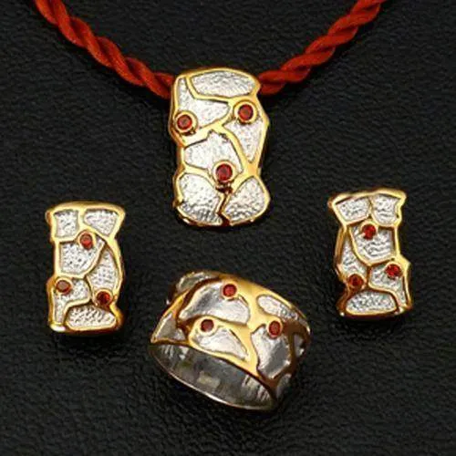 Affection Pattern Sterling Silver Pendant