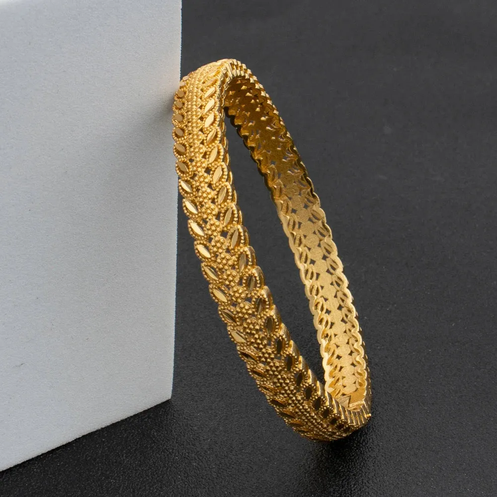African Gold Color Bangle for Women